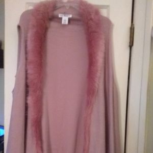 Pink long Vest 2x from Macy's